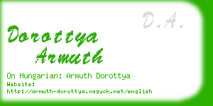 dorottya armuth business card